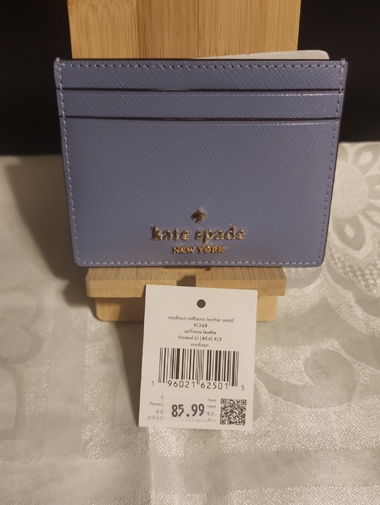 kate spade Handbags - Kate Spade Madison Saffiano Leather Card Case with Gold Logo